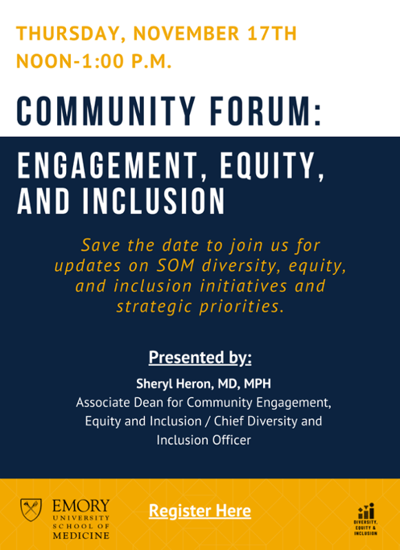 Community Forum on Engagement, Equity, and Inclusion