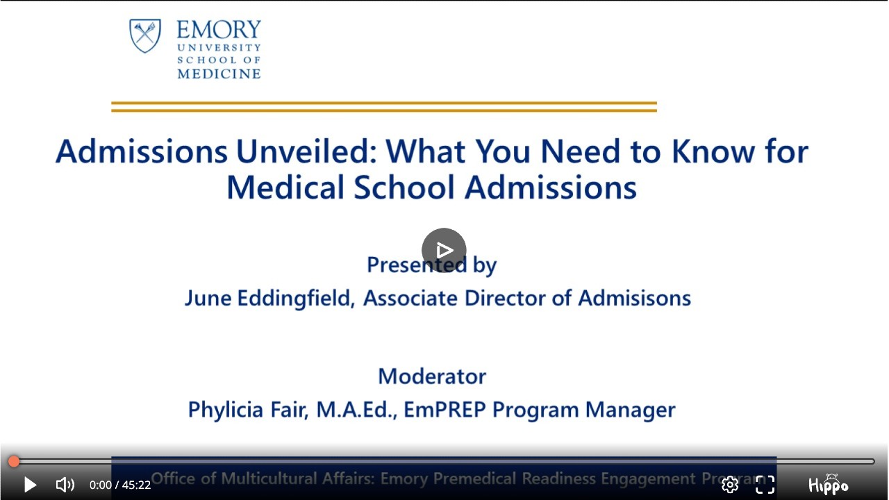 Admissions Unveiled: What You Need to Know for Medical School Admissions video thumbnail