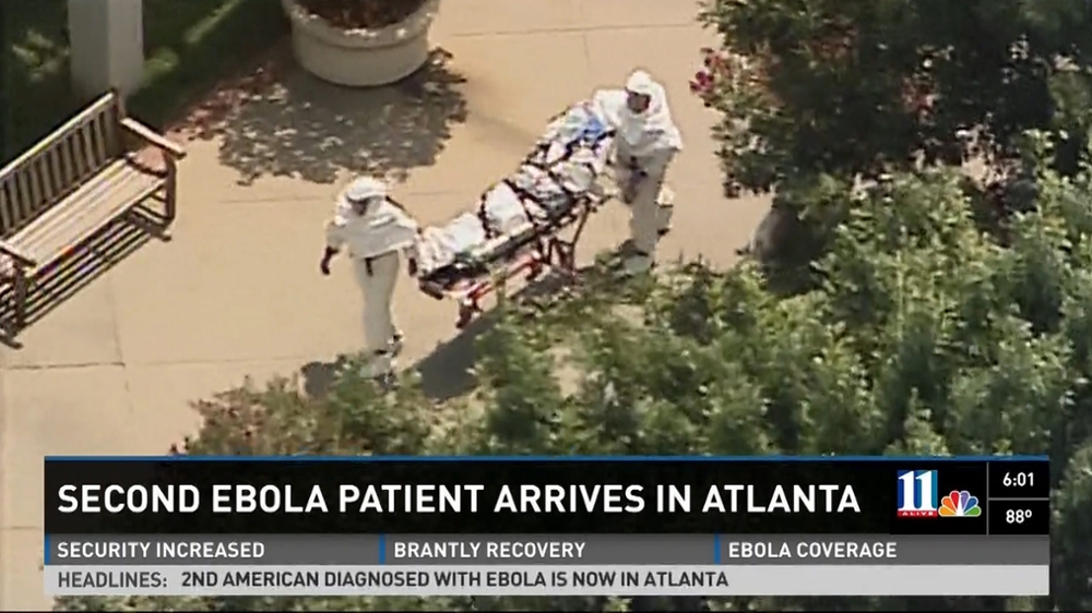 TV coverage of Ebola patient on campus